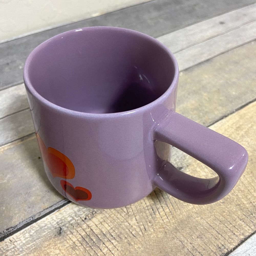 Starbucks Purple with Red Hearts 12oz Mug - Picture 8 of 10